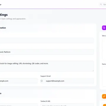 Settings Menu