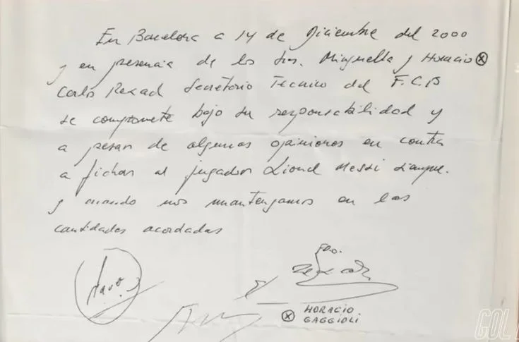 Handwritten Spanish document dated January 14 2000 with signatures and a stamp
