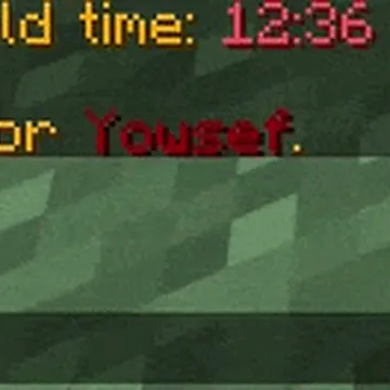 Minecraft player typing commands in chat with fly mode enabled