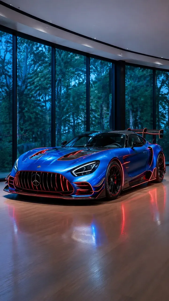 Metallic Blue Mercedes-AMG GT