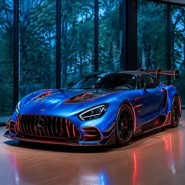 Metallic Blue Mercedes-AMG GT
