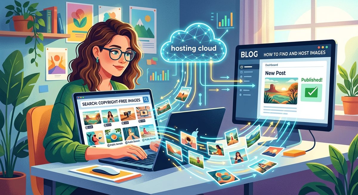 How to Find Copyright-Free Images and Host Them on Your Blog